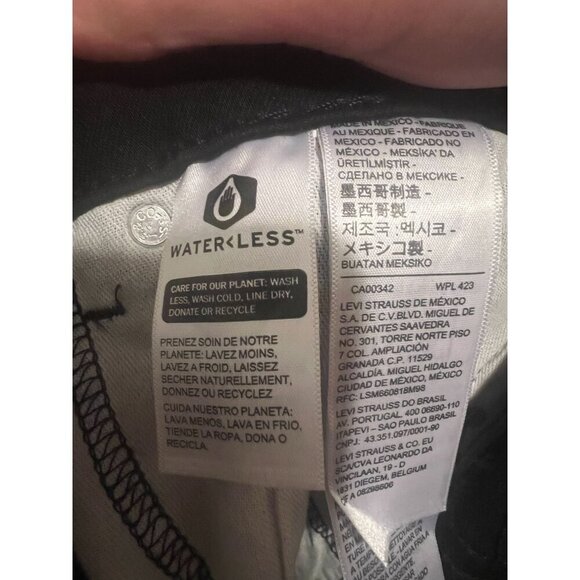 Levis Men's 514 Straight Fit Levis Flex Jeans 38x32 Black Denim - Picture 8 of 9